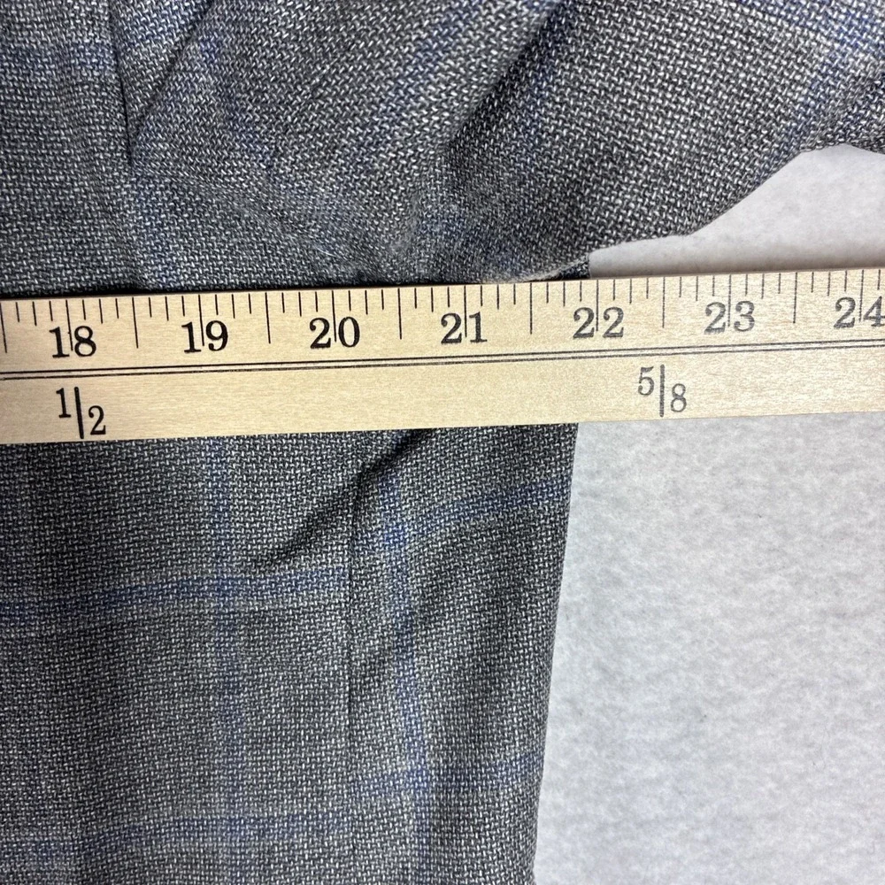 Brooks Brothers Regent Sit Jacket Unstructure 44R Gray Windowpane Reda Wool FLAW